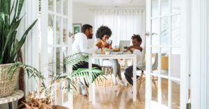 nutrition-mental-health-eating-disorders family eating breakfast together | EDCare